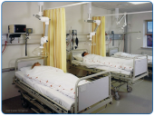 Installation of suction arms in a hospital to prevent the spread of contaminants